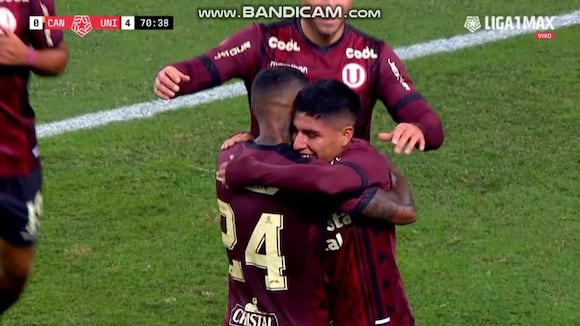 Piero Quispe anotó el 4-0 de Universitario vs. Cantolao. (Video: Liga 1 Max)