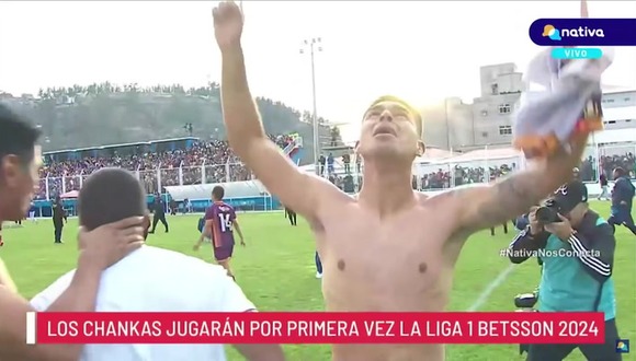 Jugadores de Los Chankas, entre lágrimas, celebran su acceso a la Liga 1 Betsson 2024. (Vídeo: Nativa).