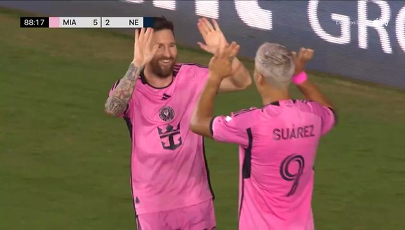 Tercer gol de Lionel Messi con Inter Miami vs New England. (Video: Apple TV)