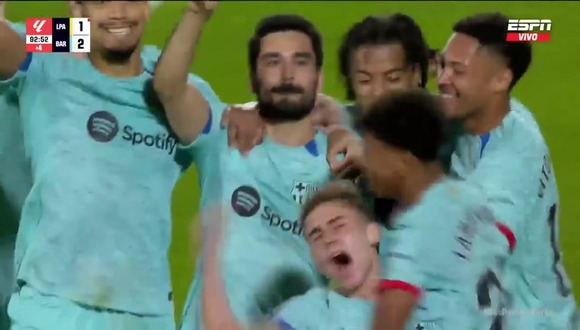 Gündoğan marcó el 2-1 del encuentro por LaLiga. (Vídeo: ESPN).