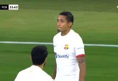 ¡Con desvío en la barrera! Gol de Raphinha para el 2-1 de Barcelona vs. Arsenal