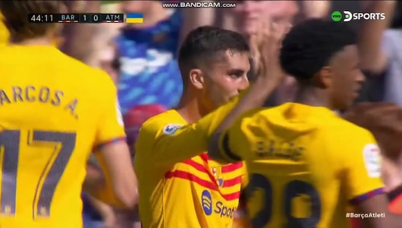 Gol de Ferran Torres para el 1-0 del Barcelona ante el Atlético de Madrid. (Video: DIRECTV)