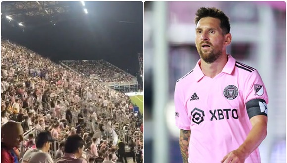 Hinchas del Inter Miami abandonaron estadio tras la salida de Messi.