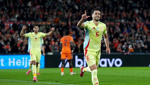 Gol de Mikel Merino para el 2-2 de España vs. Países Bajos por la UEFA Nations League 2025 (Video: DAZN).