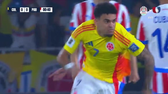 Gol de Luis Díaz para el 1-0 de Colombia vs. Paraguay por las Eliminatorias rumbo al Mundial 2026 (Video: Unicanal).