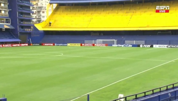 La Bombonera y el estado de su gramado previo al partido entre Alianza Lima y Boca Juniors. (Video: ESPN)