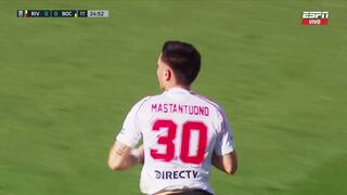 ¡De tiro libre! Golazo de Franco Mastantuono para el 1-0 de River Plate a Boca Juniors