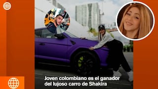 Shakira revela al afortunado ganador de su Lamborghini púrpura
