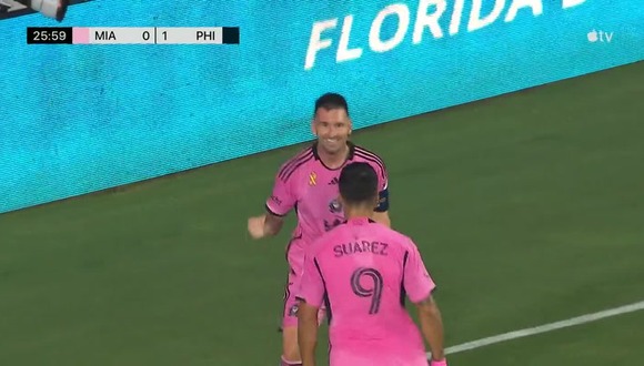 Gol de Messi en Inter de Miami por MLS. (Video: Apple TV)