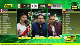 La reacción de Depor al gol de Lucho Díaz en Perú vs. Colombia