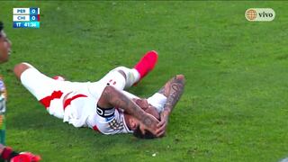 ¡Estaba solo! Paolo Guerrero falló clara ocasión en el Perú vs. Chile por Eliminatorias
