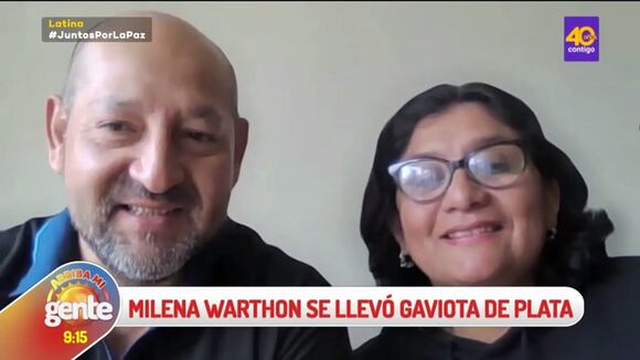 Padres de Milena Warthon orgullos de su hija