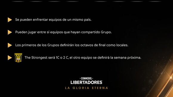 Sorteo por los octavos de final de la Copa Libertadores 2024. (Vídeo: @Libertadores).