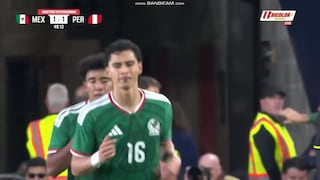 Lo dejaron cabecear: gol de Víctor Guzmán para el 1-1 de México vs. Perú en amistoso