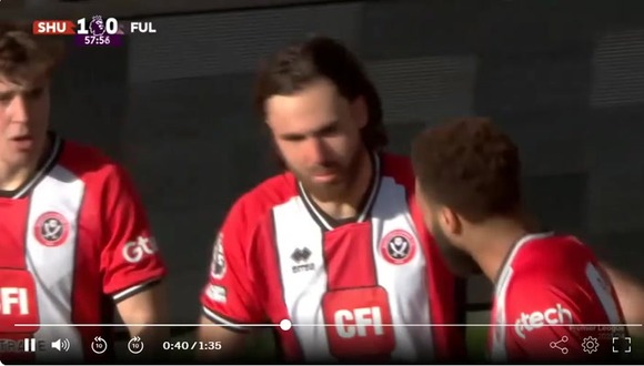 Así fue el primer gol del doblete de Ben Brereton frente a Fulham. (Video: ESPN)