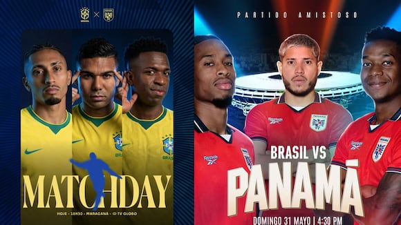 Brasil vs. Panamá por amistoso internacional