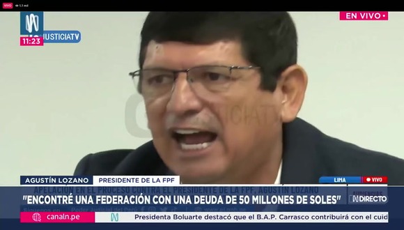 Así fue la intervención de Agustín Lozano en audiencia en la que se evaluó recurso de apelación por detención preliminar. (Video: Canal N)