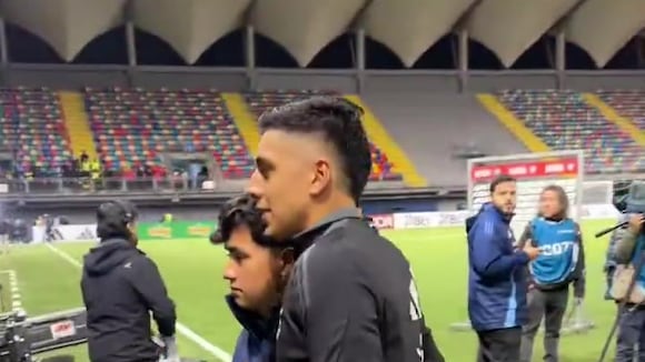 César Inga fue solicitado por los chilenos al final del partido. (Video: @marcogiovannic)