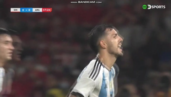 Gol de Leandro Paredes para el 1-0 de Argentina sobre Indonesia. (Video: DSports)