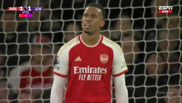 Blooper de Magalhães para el 1-1 del Liverpool vs. Arsenal. (Vídeo: ESPN).