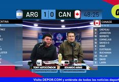 La reacción de Depor al gol de Julián Álvarez en el Argentina vs Canadá