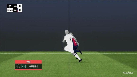 Gol anulado de Mbappé en Real Madrid vs Barcelona. (Video: DSPORTS)