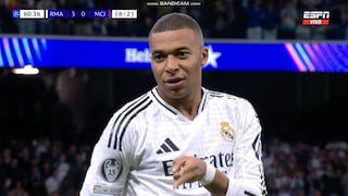 ¡‘Hat-trick’ de Kylian! Goles de Mbappé para el 3-0 del Real Madrid vs. Manchester City