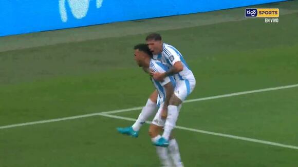 Gol de Nicolás González para el 1-1 Colombia vs Argentina por las Eliminatorias 2026. (Vídeo: Tigo Sports).