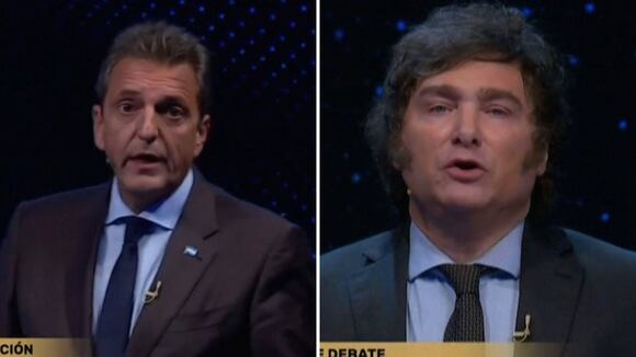 Debate entre Javier Milei y Sergio Massa