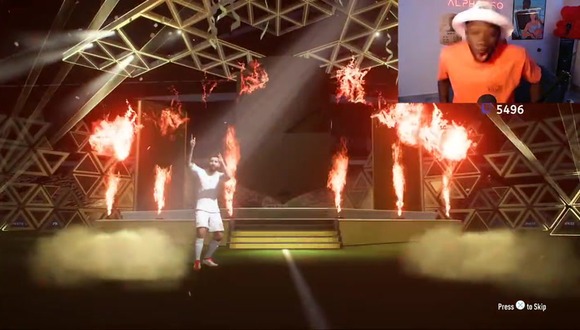 La eufórica reacción de Alphonso Davies conseguir a Lionel Messi en FIFA. (Video: Twitch)