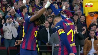 ¡Una genialidad de Lamine Yamal! Gol de Raphinha para el 1-0 del Barcelona vs. Newcastle