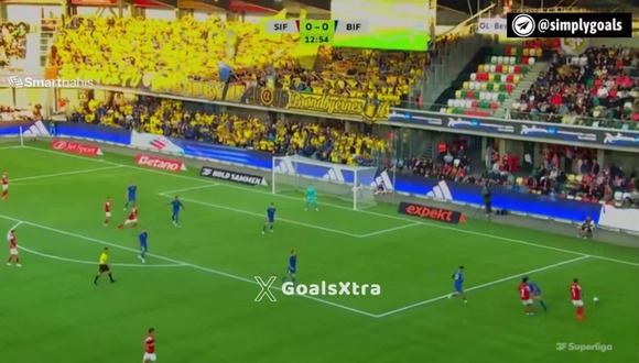 Oliver Sonne dio asistencia para el 1-1 de Silkeborg sobre Brøndby. (Video: Simply Goals)