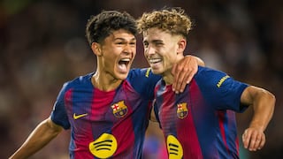 ¡Está intratable! Hat-trick de Fermín López para el 5-1 del Barcelona vs Olympiacos en Champions League