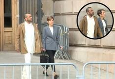 Dani Alves recibe insultos a la salida de su primera comparecencia ante el juzgado