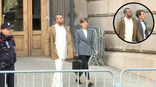 Dani Alves recibe insultos a la salida de su primera comparecencia ante el juzgado