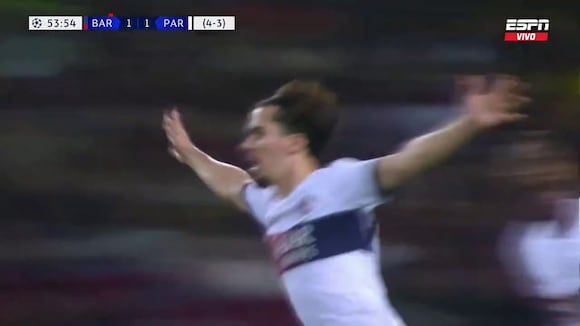 Gol de Vitinha para el 1-2 de Barcelona vs. PSG. (Video: PSG)