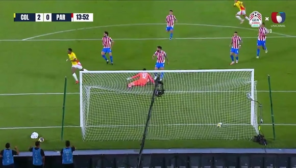 Gol de Jhon Durán para el 2-0 de Colombia vs. Paraguay por las Eliminatorias rumbo al Mundial 2026 (Video: Unicanal).