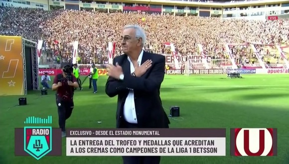 Jorge Fossati fue ovacionado por los hinchas merengues. (Video: Liga 1 MAX)