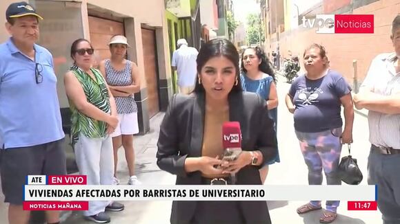 Vecinos de Ate denuncian actos vandálicos de presuntos barristas de la 'U'. (Video: TV Perú Noticias)