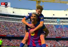 ¡Cabezazo y adentro! Gol de Ronald Araújo para el 1-0 de Barcelona vs. Rayo Vallecano por LaLiga