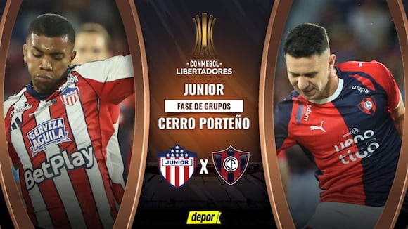 Junior vs Cerro Porteño EN VIVO: ver transmisión gratis por ESPN y Disney Plus