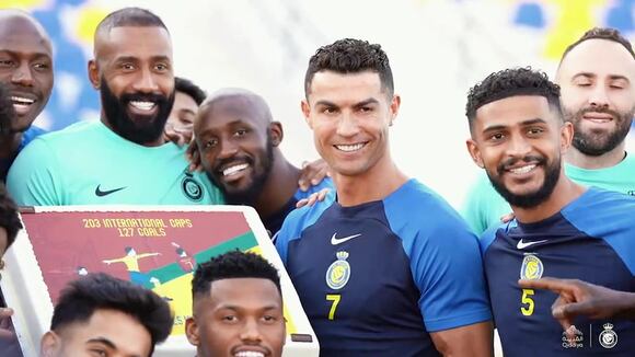 Al Nassr dedicó un emotivo homenaje a Cristiano Ronaldo por un nuevo récord. (Video: Al Nassr)