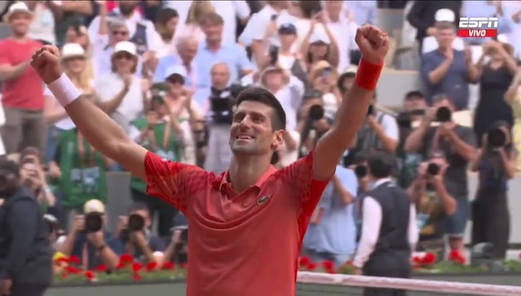 Novak Djokovic venció a Casper Ruud en la final de Roland Garros 2023. (Video: ESPN)