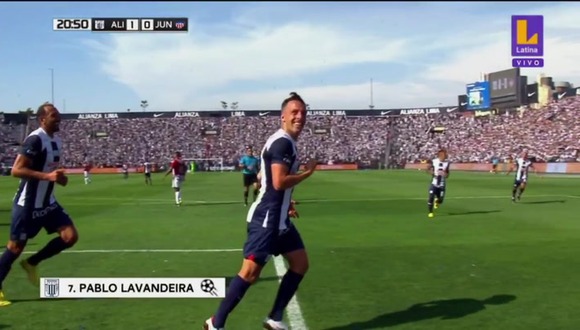 Pablo Lavandeira puso el 1-0 de Alianza Lima ante Junior. (Video: Latina)