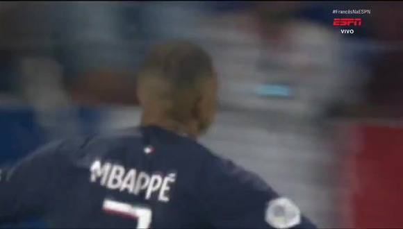 Mbappé anota su segundo gol para el 4-0 de PSG vs. Lyon. (Video: ESPN)