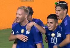 ¡Puso el segundo! Gol de Gondou para el 2-0 de Argentina vs. Perú
