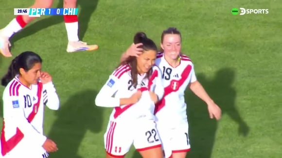 Gol de Alesia Garcia para el 1-0 de Perú vs Chile | VIDEO: DSports