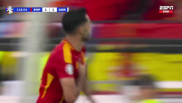 Mikel Merino se convirtió en auto del gol del 2-1 de España sobre Alemania. (Video: ESPN)