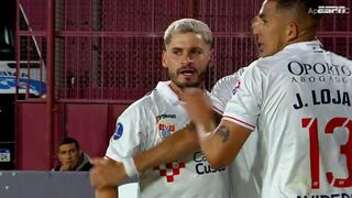 ¡Lo empata con uno menos! El golazo de Pablo Erustes para el 1-1 de Garcilaso ante Lanus