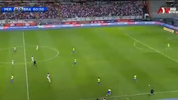 Joao Grimaldo y su debut ante Brasil (Video: ATV)